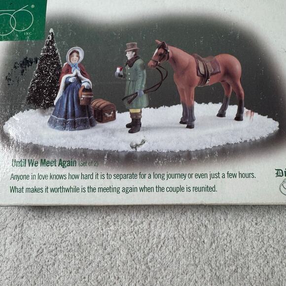 Dept 56 Dickens Series 1998 Until We Meet Again #58414 2pc. Set - Picture 12 of 12